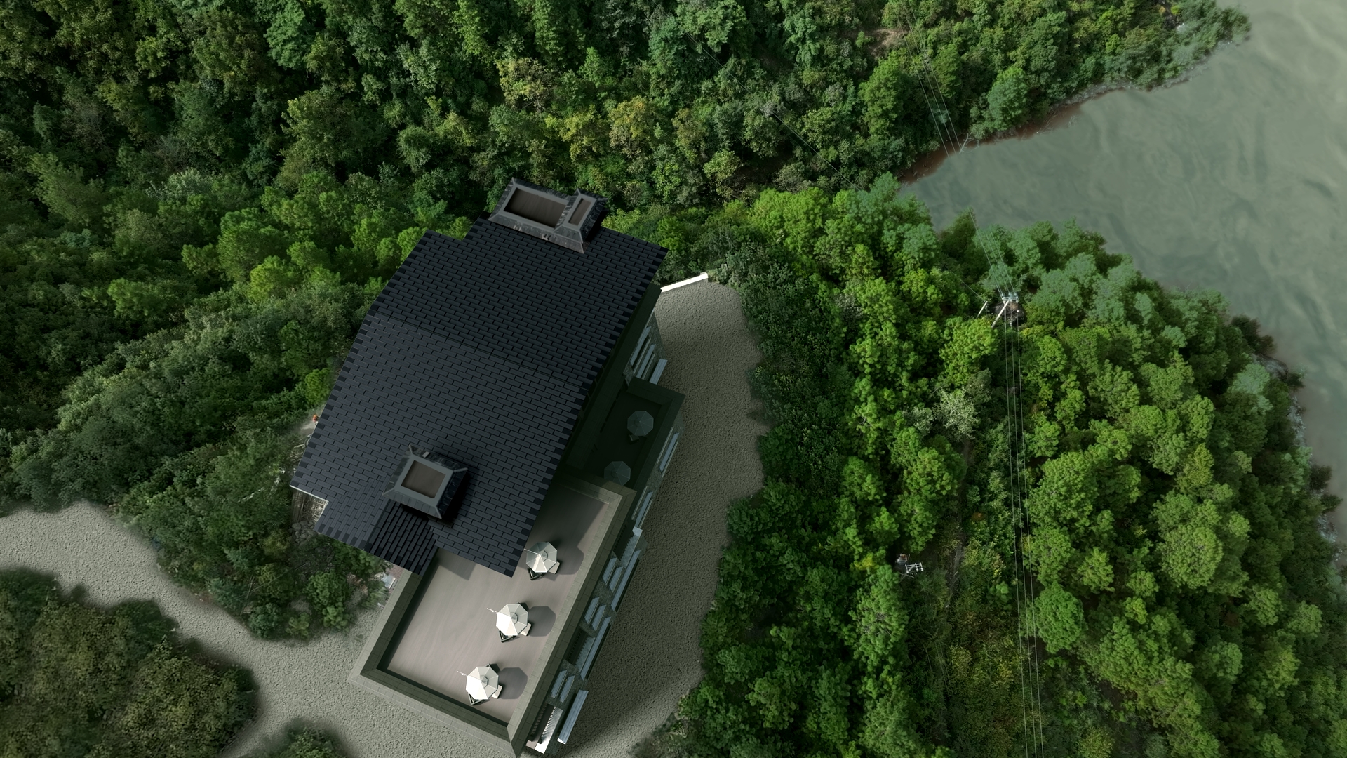 松赞茨中山居贝博家庭能源光伏瓦光储充电站