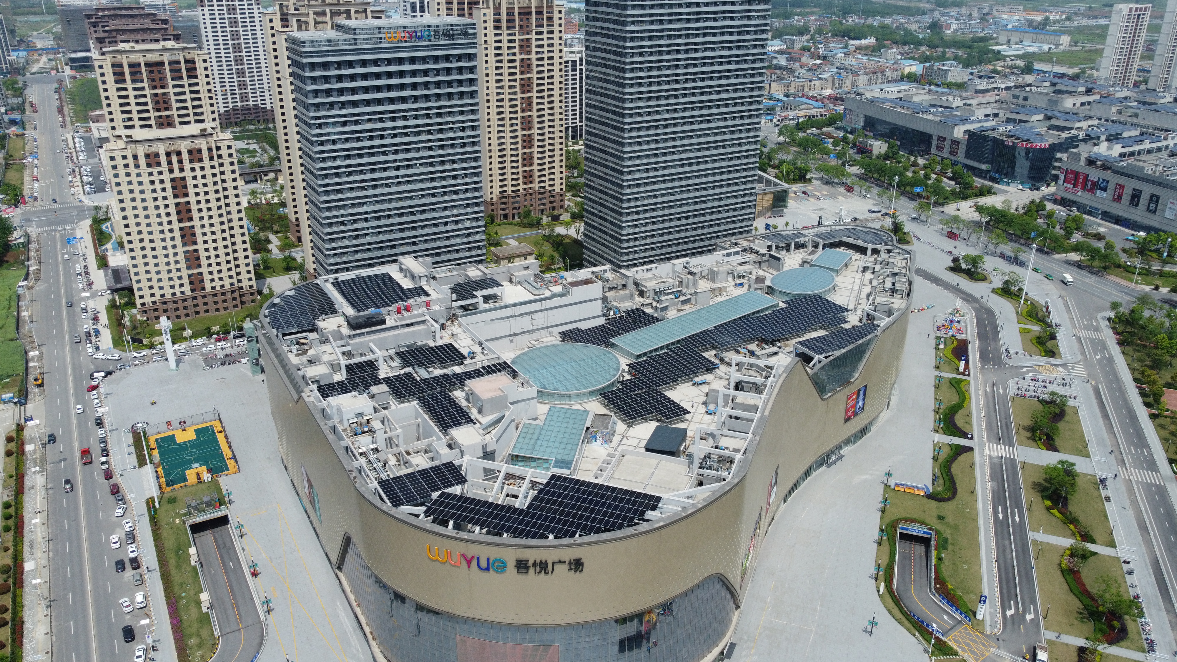 蚌埠吾悦广场400kW工商业光伏电站（累计合作超12.5MW）
